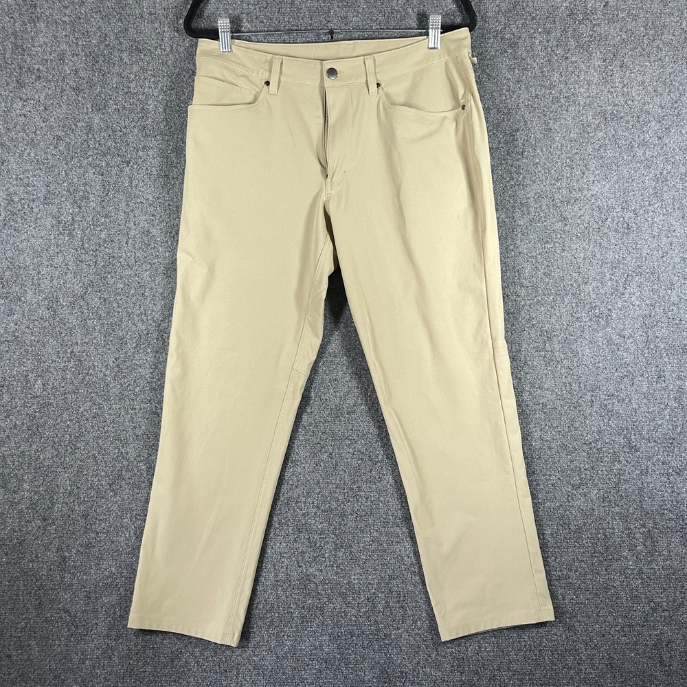 ABC Classic-Fit 5 Pocket Pant 30L Warpstreme Wacky Khaki Mens Size 32 #2562